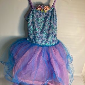 Curtain call pink purple sequin dress Hair Piece m